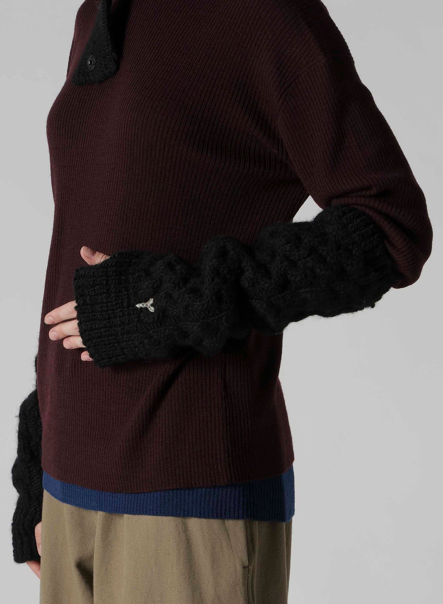 SLUB WOOL ARM WARMER