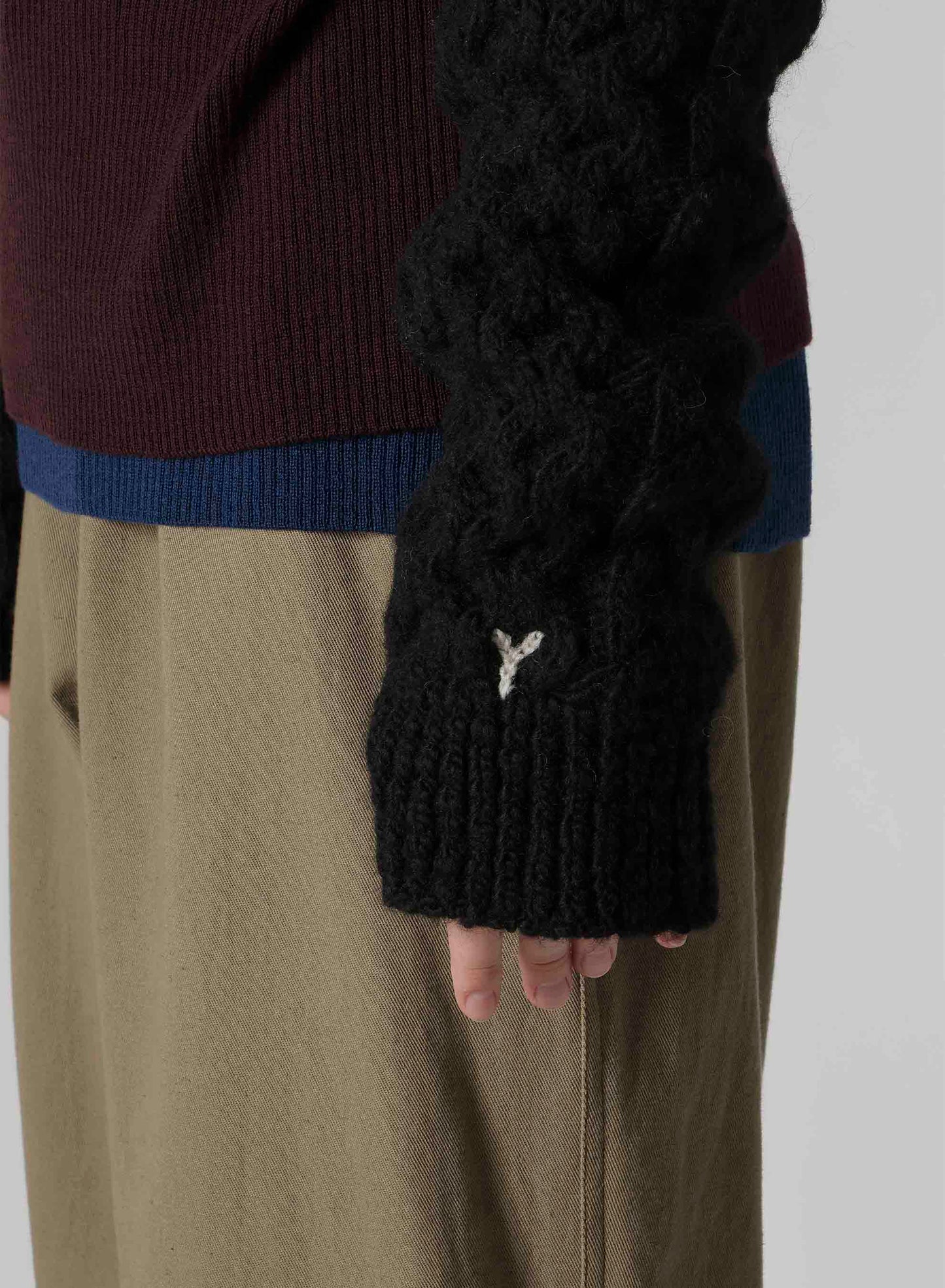 SLUB WOOL ARM WARMER