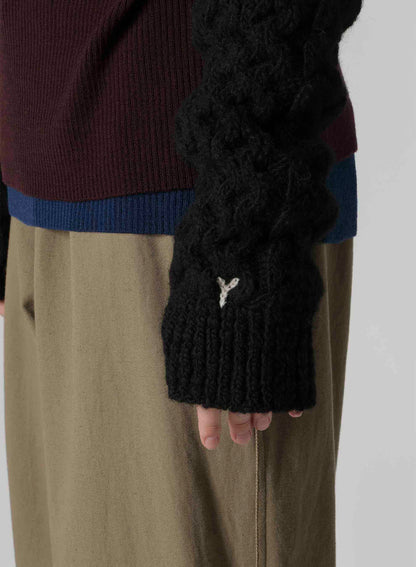 SLUB WOOL ARM WARMER