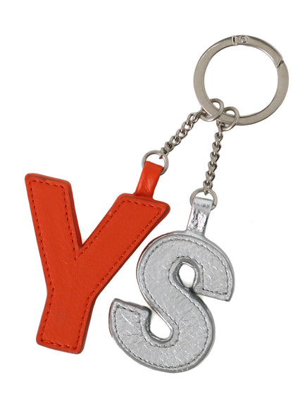 Y'S BLOCK LEATHER BAG CHARM