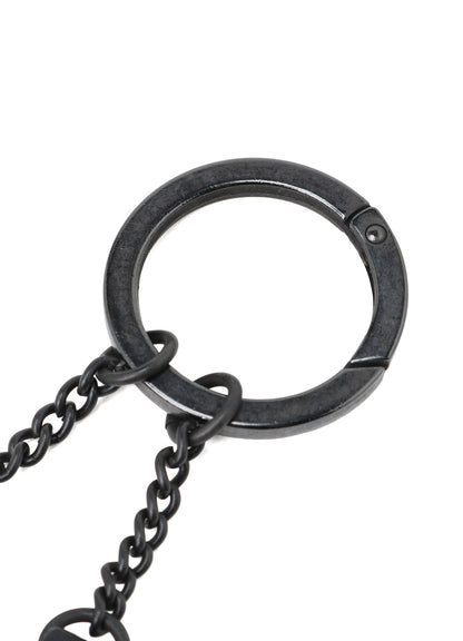 Y'S BLOCK LEATHER BAG CHARM