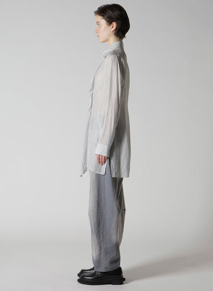CUPRO STRIPE FRONT CLOTH SHIRT