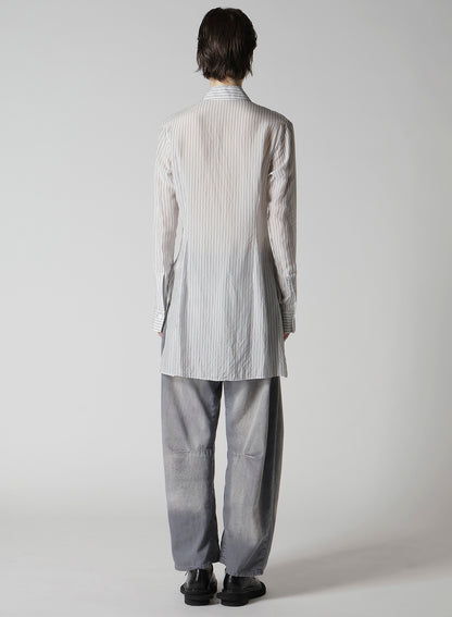 CUPRO STRIPE FRONT CLOTH SHIRT