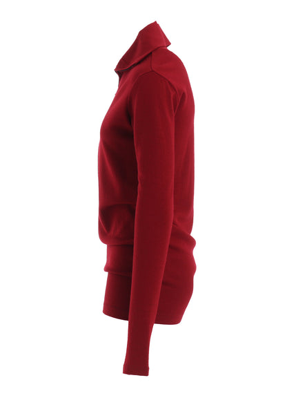 MILD WASHABLE JERSEY HIGH NECK BLOUSE