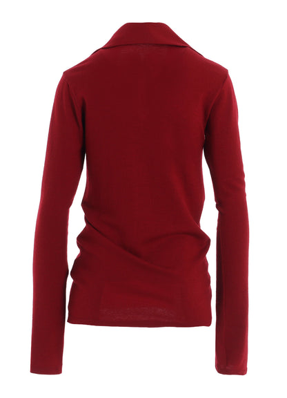 MILD WASHABLE JERSEY HIGH NECK BLOUSE