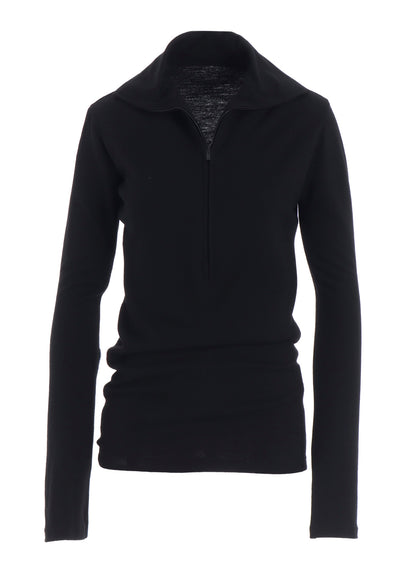 MILD WASHABLE JERSEY HIGH NECK BLOUSE