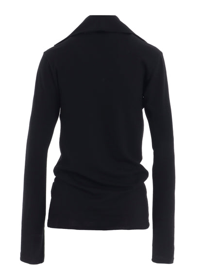 MILD WASHABLE JERSEY HIGH NECK BLOUSE