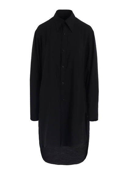 HARD-TWIST SERGELAYERED FRONT SHIRT