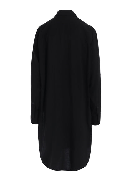 HARD-TWIST SERGELAYERED FRONT SHIRT