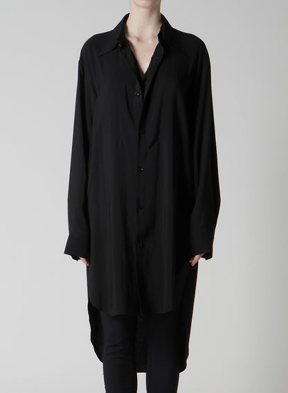 HARD-TWIST SERGELAYERED FRONT SHIRT