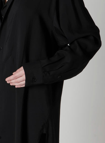 HARD-TWIST SERGELAYERED FRONT SHIRT