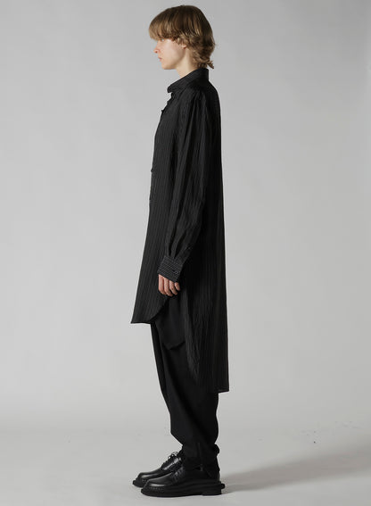 CUPRO STRIPE DOUBLE FRONT SHIRT