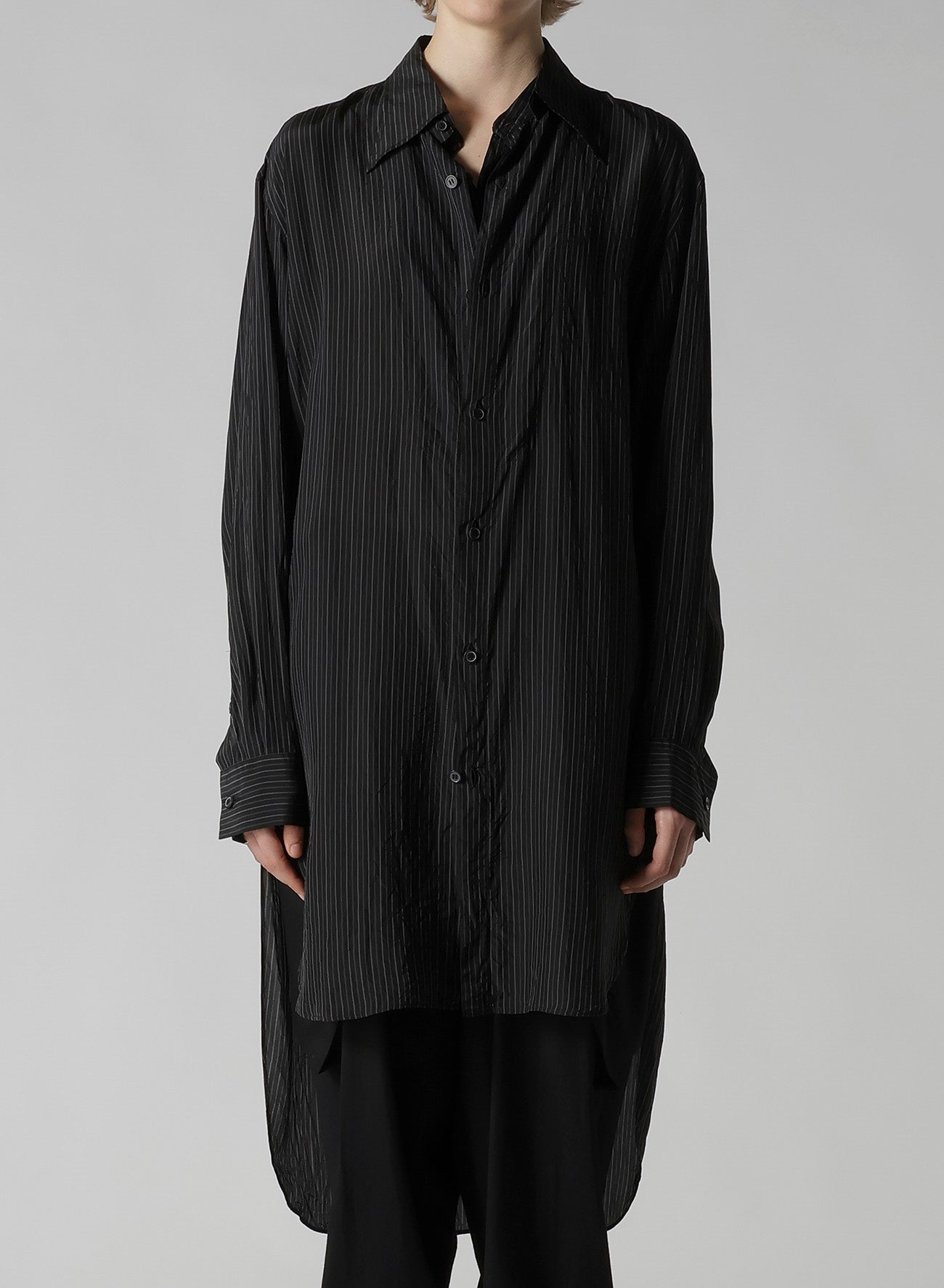 CUPRO STRIPE DOUBLE FRONT SHIRT