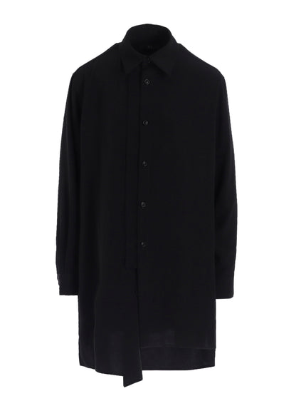 TA/PE CREPE DE CHINE ASYMMETRIC BLOUSE