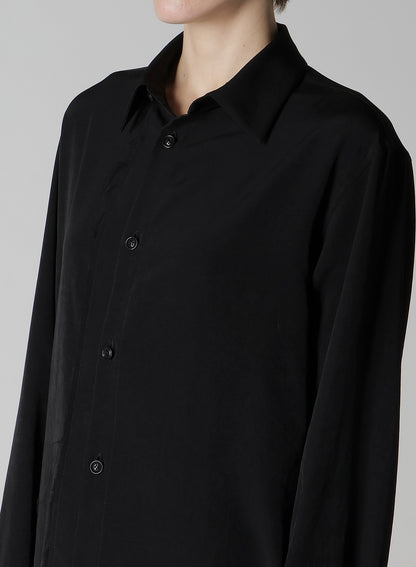 TA/PE CREPE DE CHINE ASYMMETRIC BLOUSE