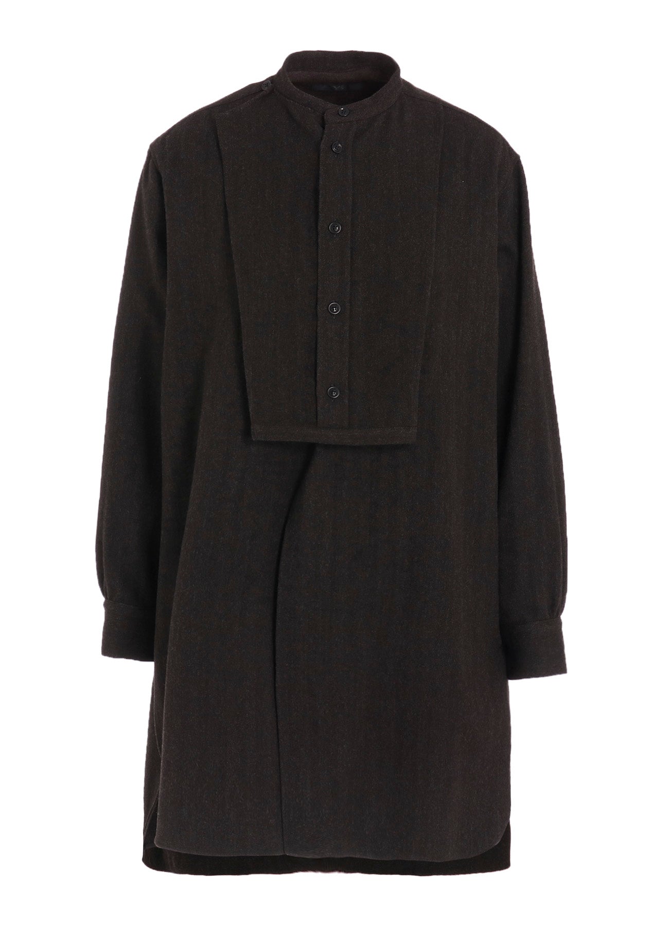 W/NY HERRINGBONE FRONT CLOTH BLOUSE