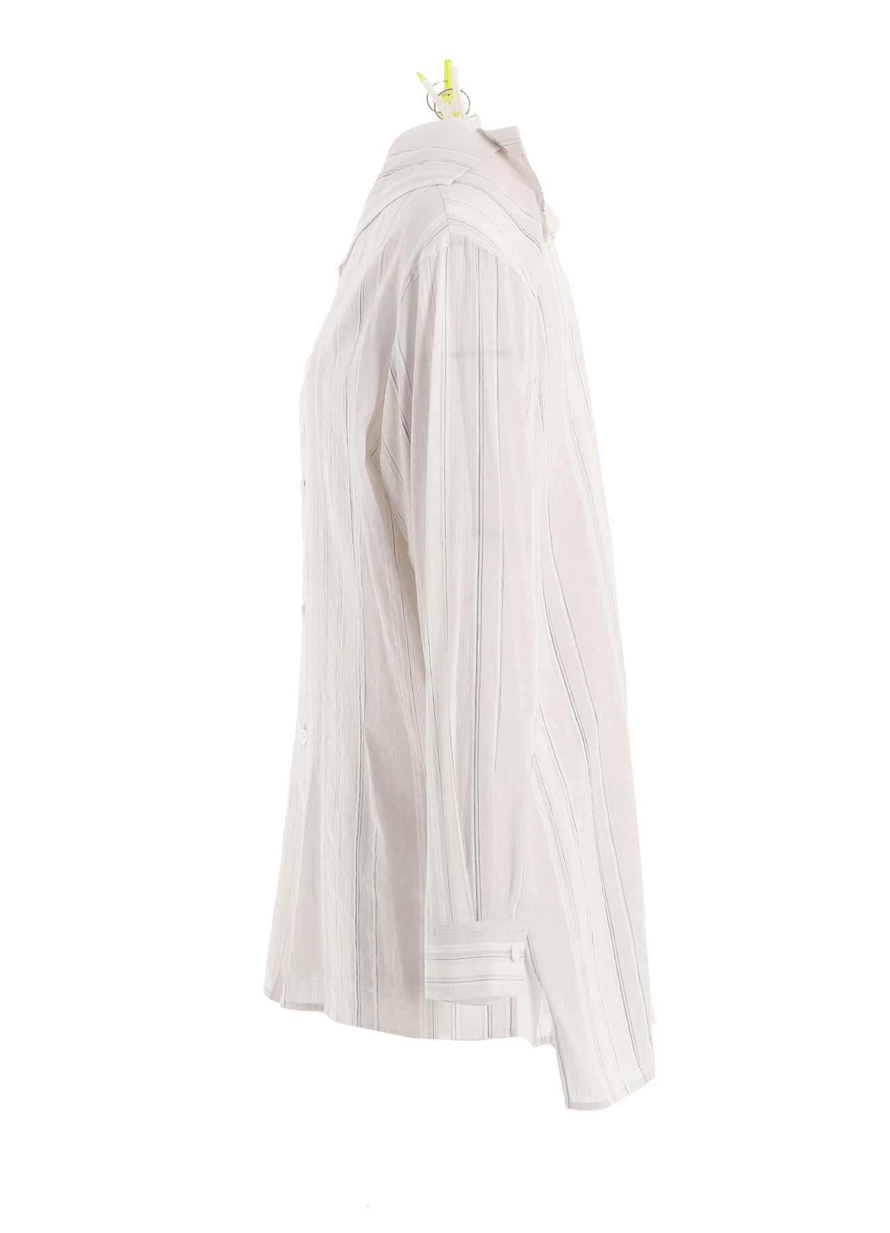 STRIPE SHRINK-FINISH SAILOR COLLAR BLUSE