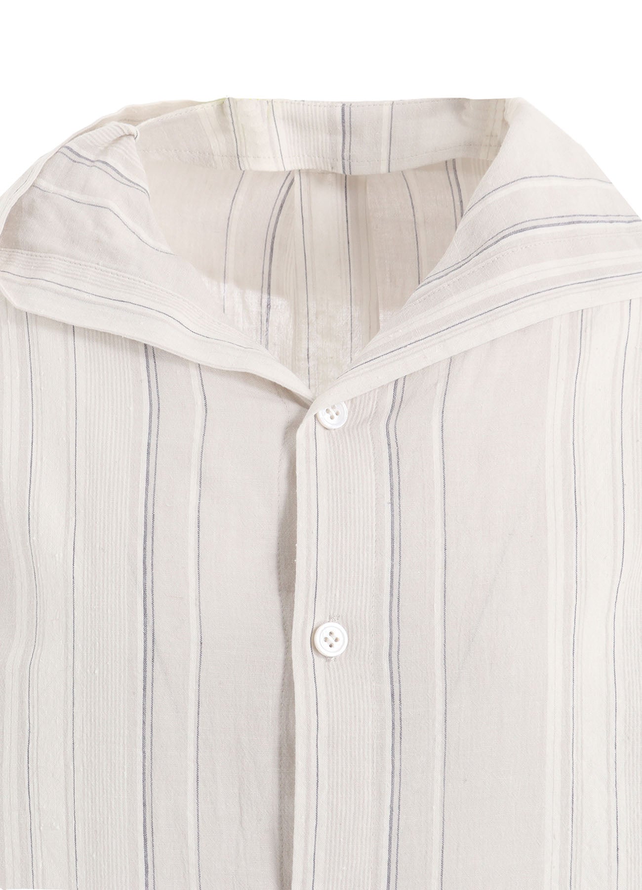 STRIPE SHRINK-FINISH SAILOR COLLAR BLUSE