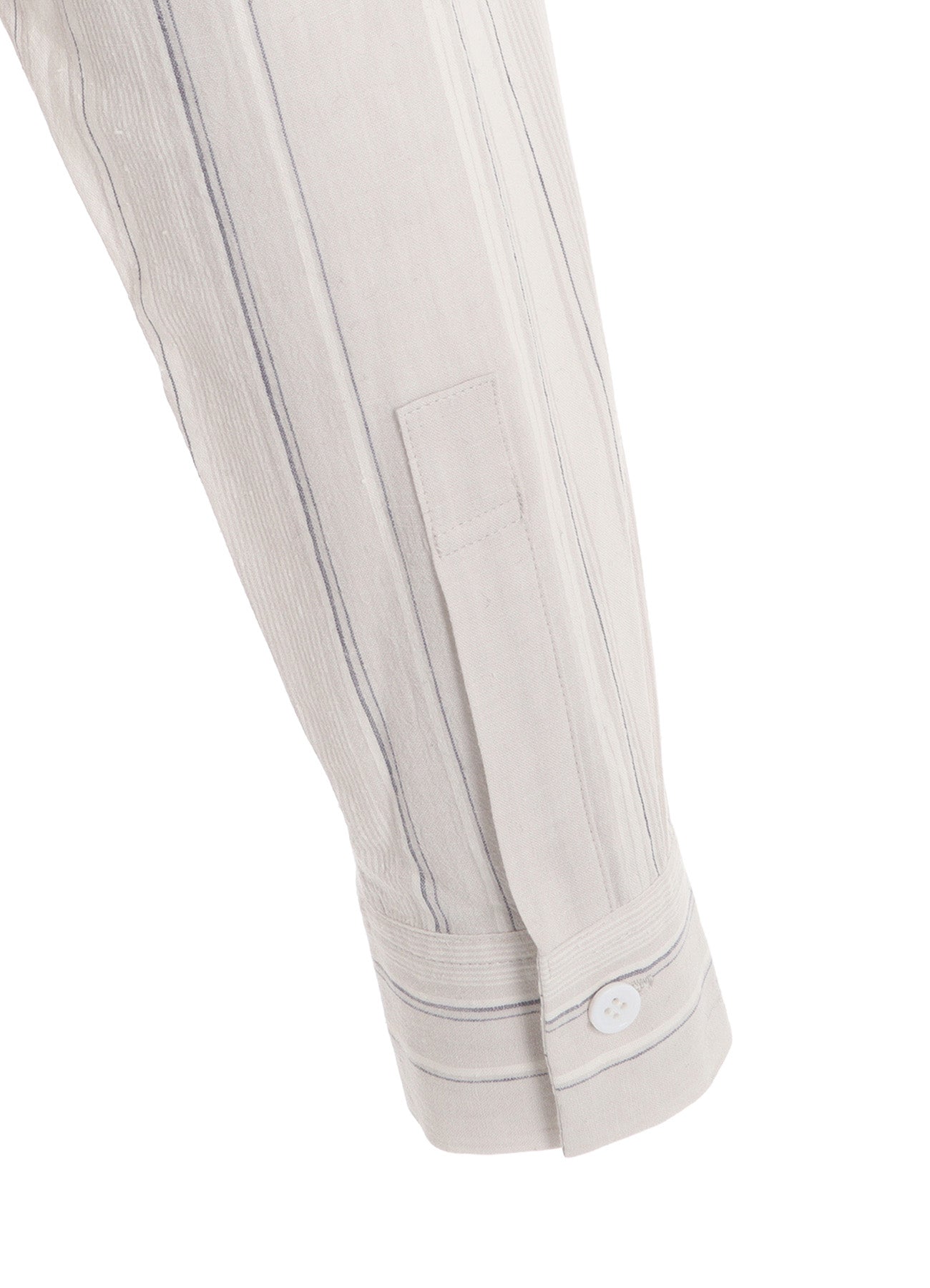 STRIPE SHRINK-FINISH SAILOR COLLAR BLUSE