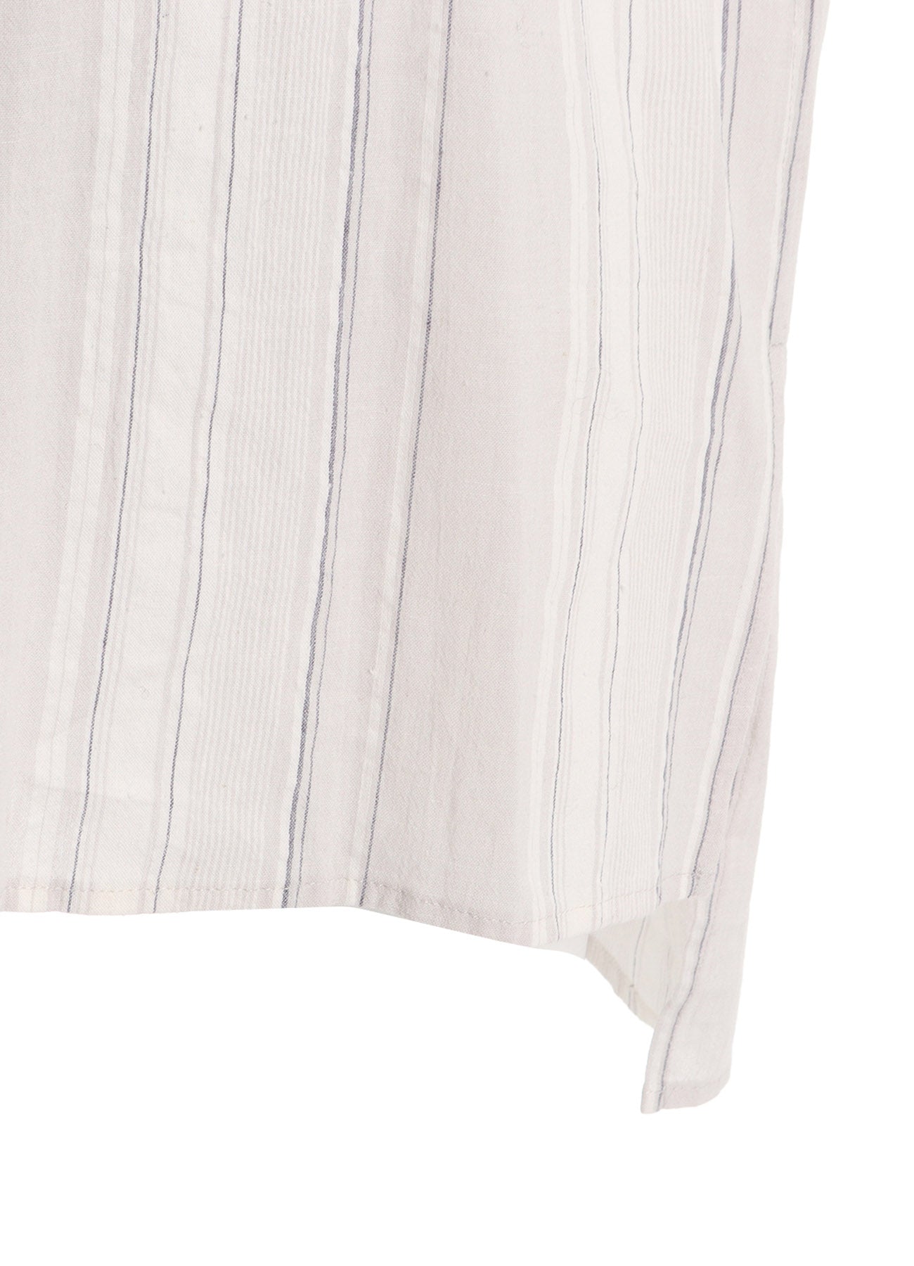 STRIPE SHRINK-FINISH SAILOR COLLAR BLUSE