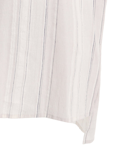 STRIPE SHRINK-FINISH SAILOR COLLAR BLUSE