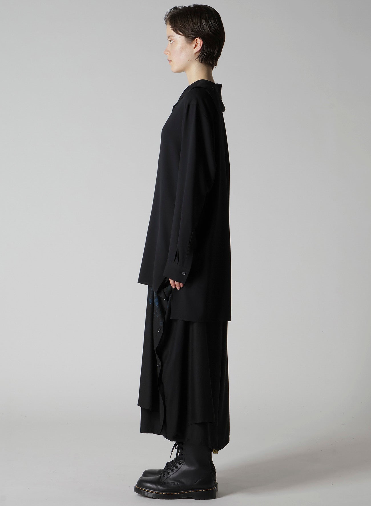 WOOL SERGE SAILOR COLLAR BLOUSE