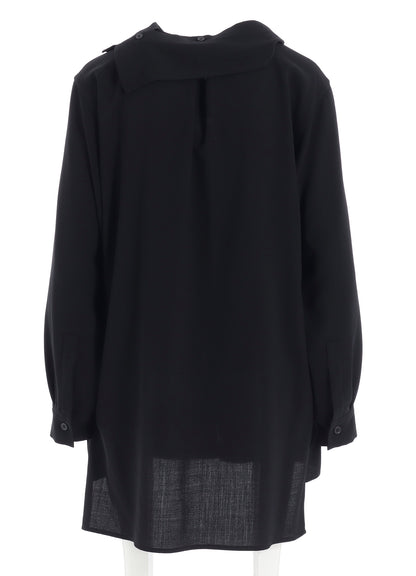 WOOL SERGE SAILOR COLLAR BLOUSE