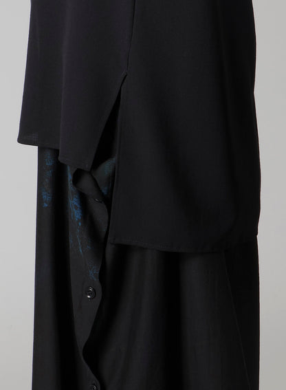 WOOL SERGE SAILOR COLLAR BLOUSE