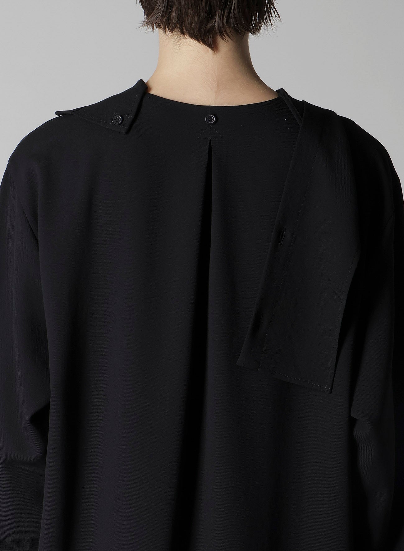 WOOL SERGE SAILOR COLLAR BLOUSE