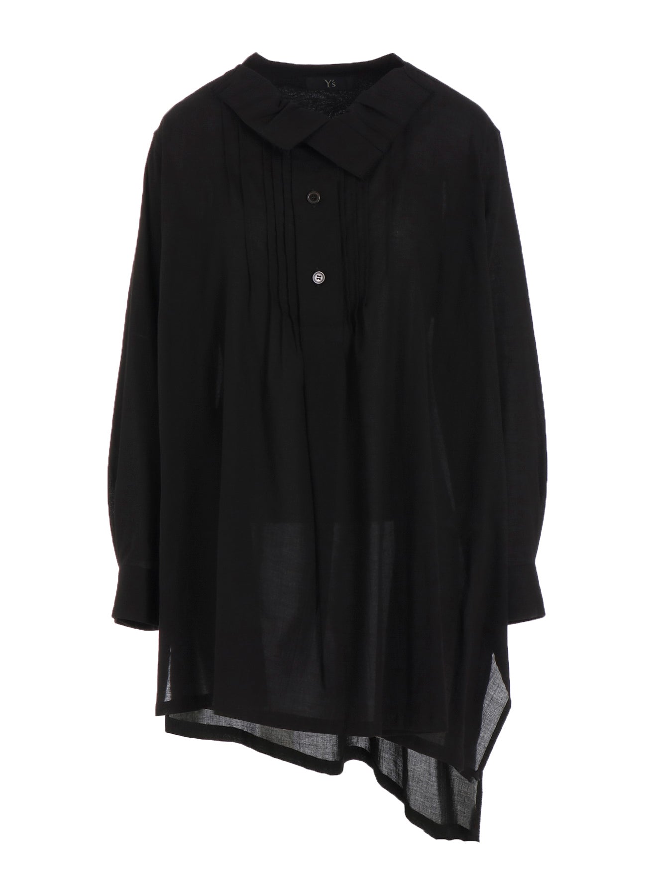 COTTON VIYELLA PINTUCK ASYMMETERIC BLOUSE