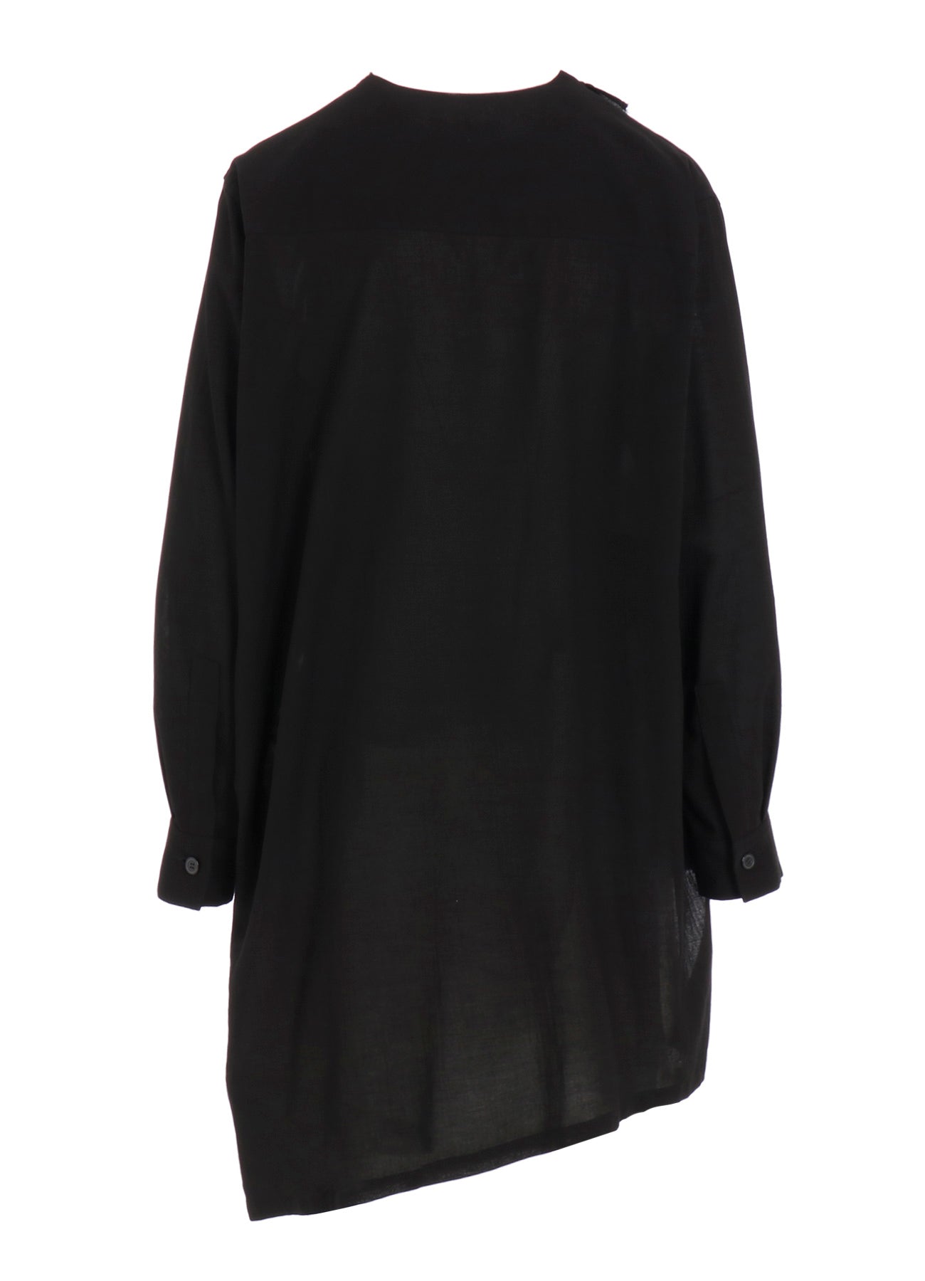 COTTON VIYELLA PINTUCK ASYMMETERIC BLOUSE