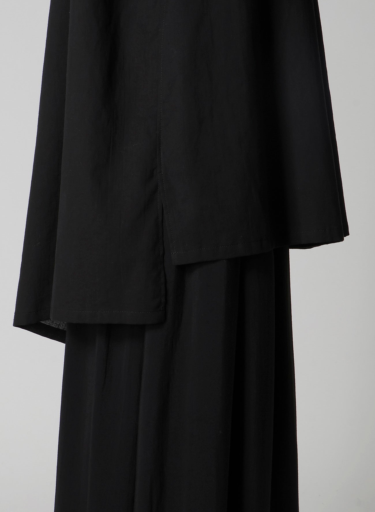 COTTON VIYELLA PINTUCK ASYMMETERIC BLOUSE