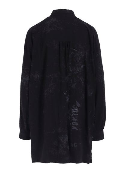 "BLACK" PRINT BIG BLOUSE
