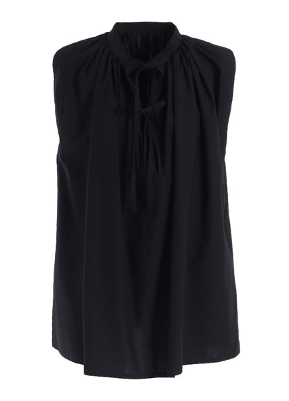 COMPACT TYPEWRITER SLEEVELES BLOUSE