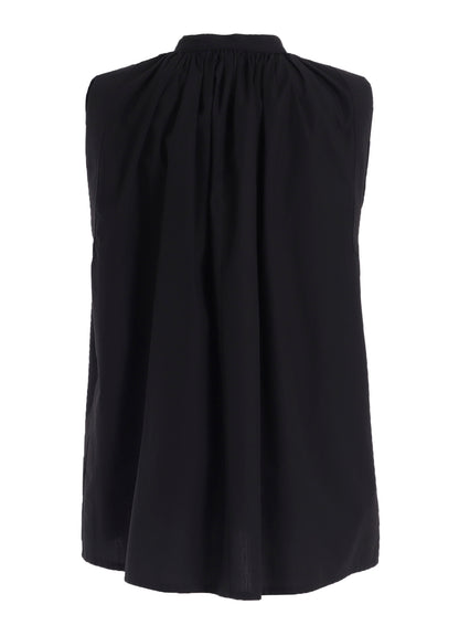 COMPACT TYPEWRITER SLEEVELES BLOUSE