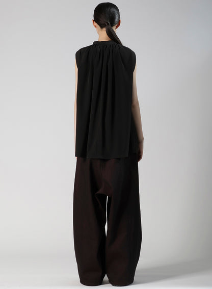 TA/PE SUPER VIYON TUSSER SLEEVELES BLOUSE
