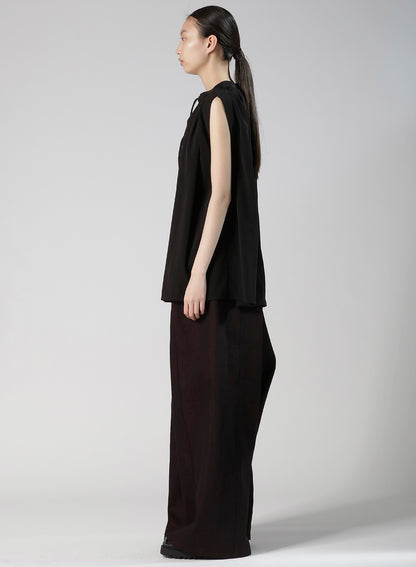 TA/PE SUPER VIYON TUSSER SLEEVELES BLOUSE