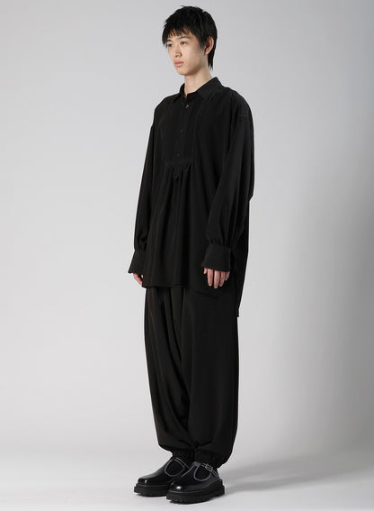TA/PE SUPER VIYON TUSSER PIN TUCKED BLOUSE