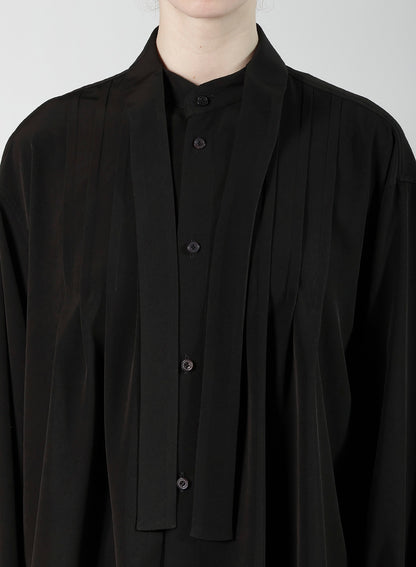 TA/PE SUPER VIYON TUSSER SHIRT WITH BOWTIE