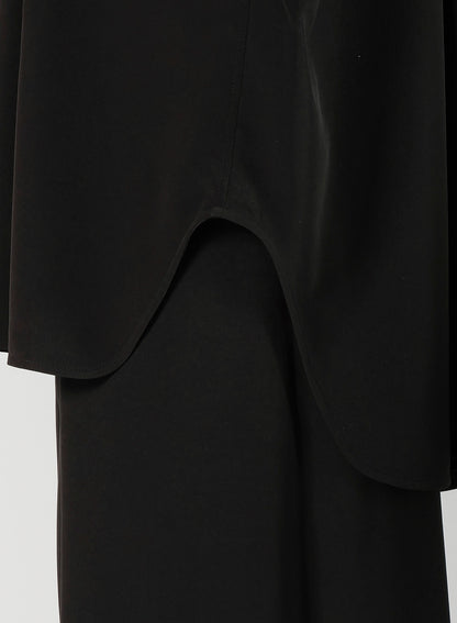 TA/PE SUPER VIYON TUSSER SHIRT WITH BOWTIE