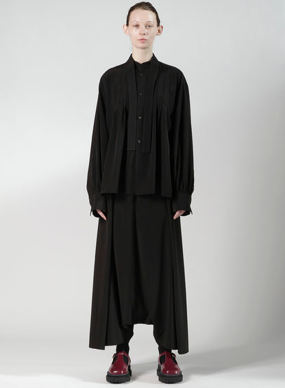 TA/PE SUPER VIYON TUSSER SHIRT WITH BOWTIE