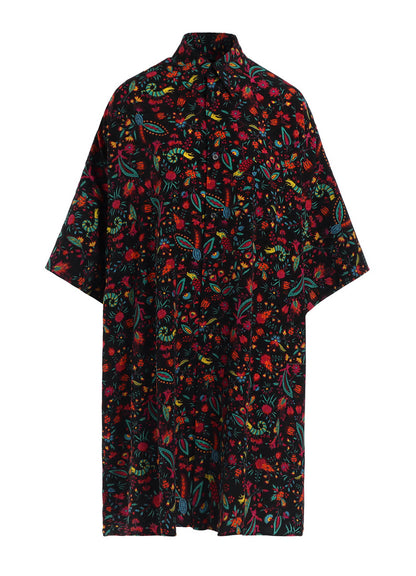 FLOWER PRINT BIG SHIRT