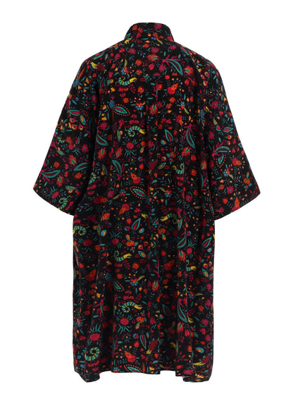 FLOWER PRINT BIG SHIRT