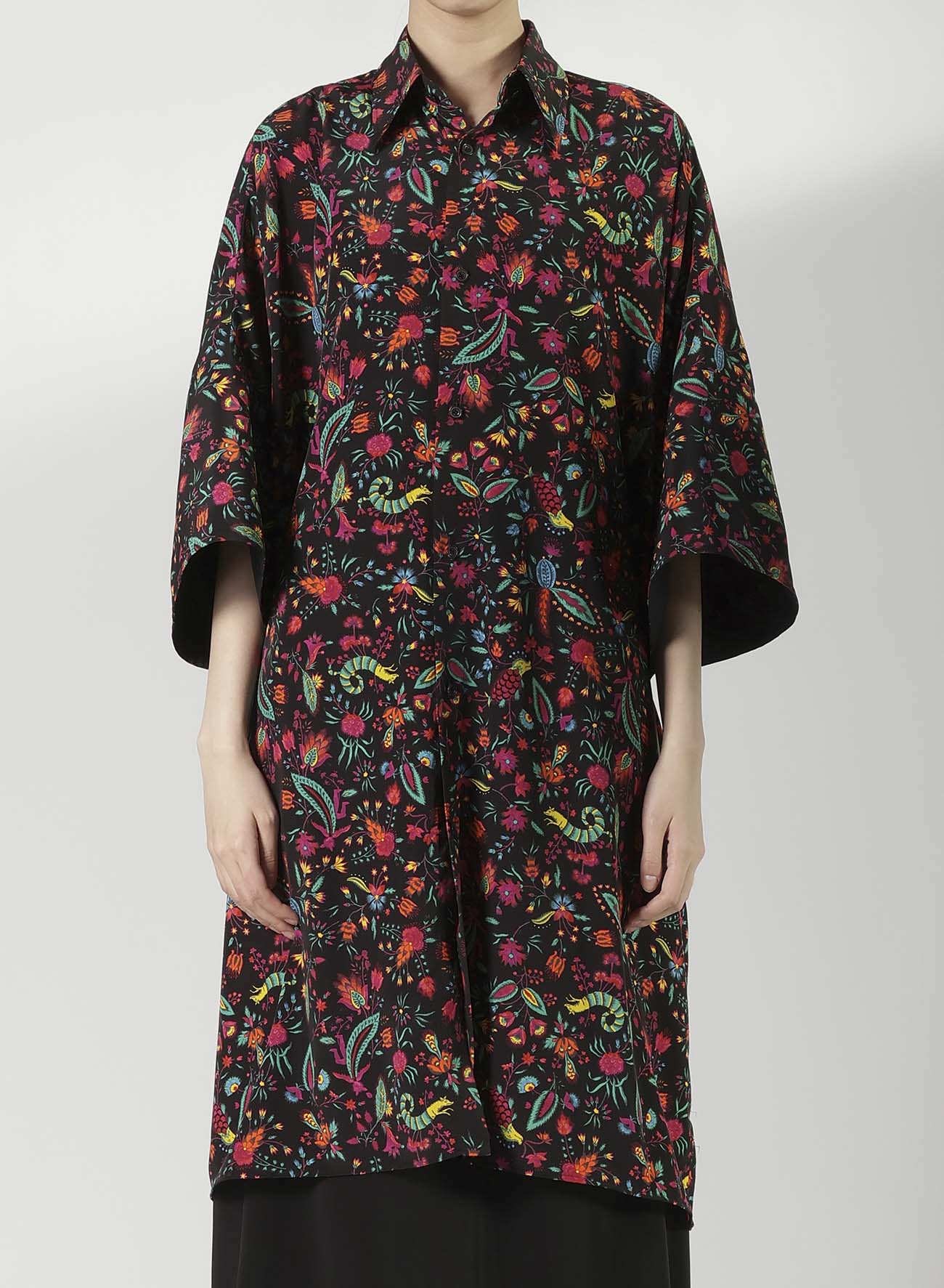 FLOWER PRINT BIG SHIRT