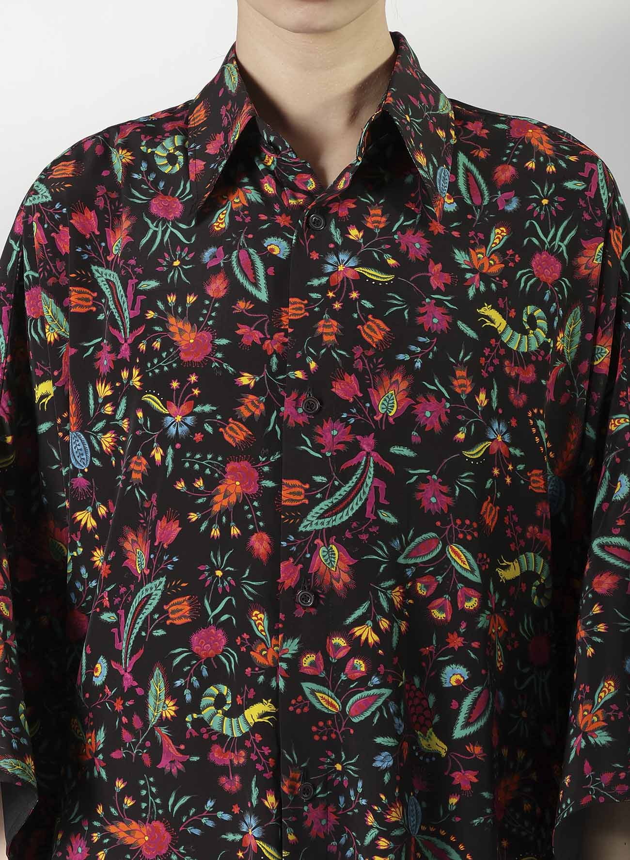 FLOWER PRINT BIG SHIRT