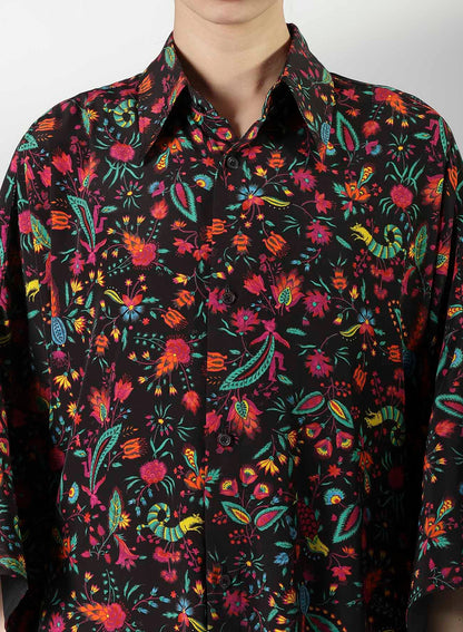 FLOWER PRINT BIG SHIRT