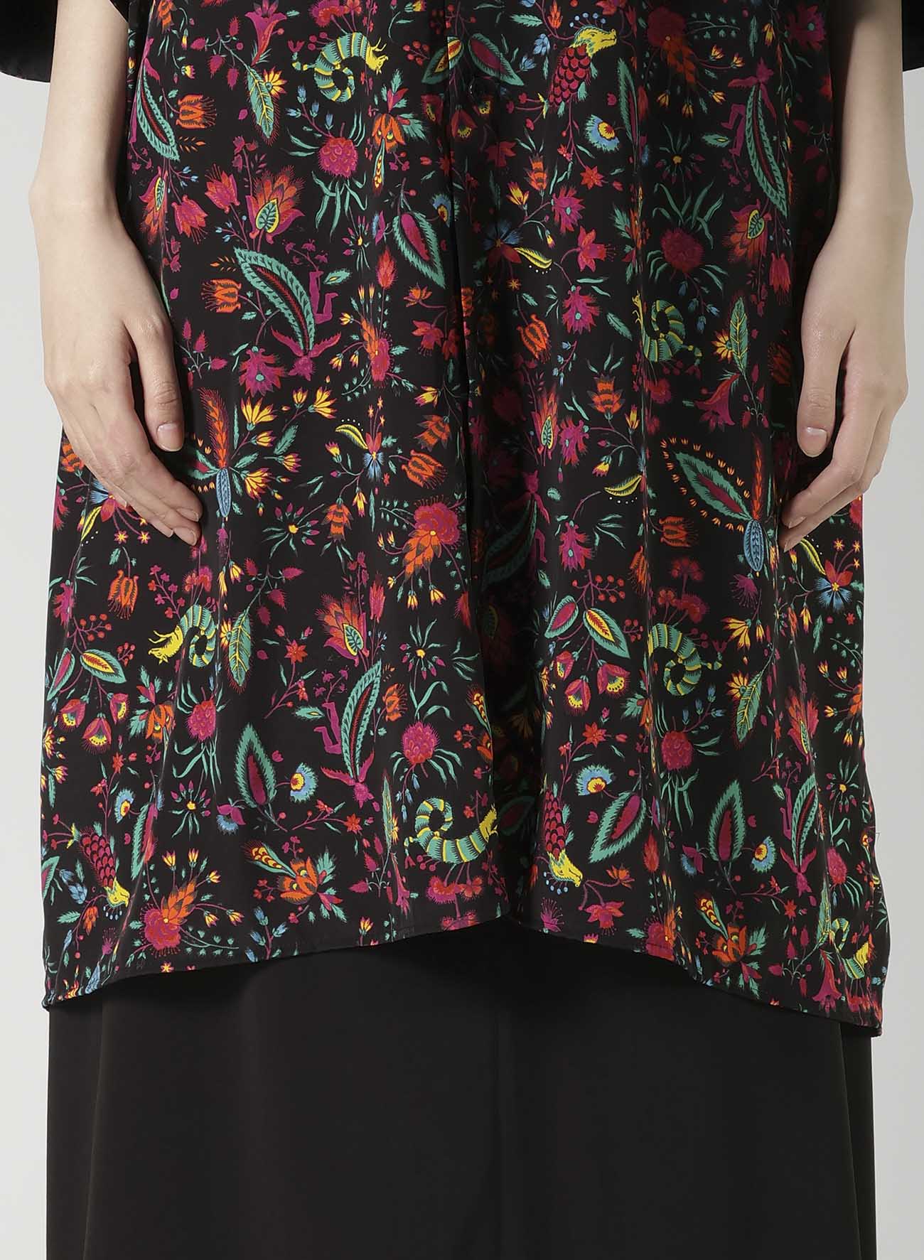 FLOWER PRINT BIG SHIRT