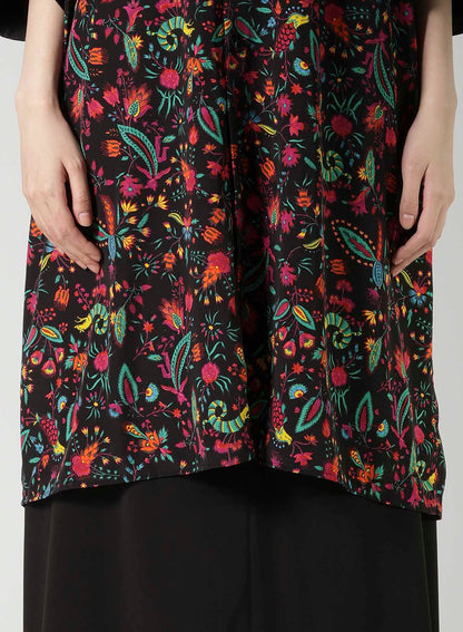 FLOWER PRINT BIG SHIRT