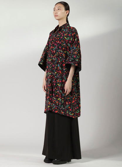 FLOWER PRINT BIG SHIRT