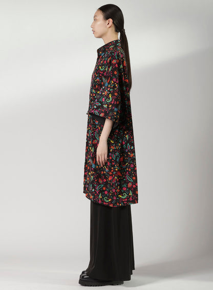 FLOWER PRINT BIG SHIRT